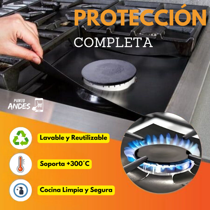 ¡¡Super Set x4 Protectores de Quemadores!! - KitchenGuard®