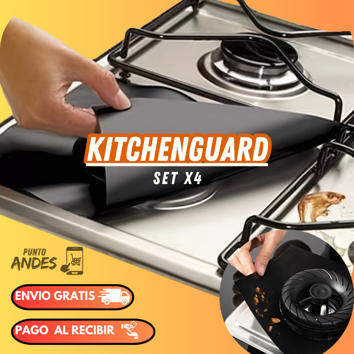 ¡¡Super Set x4 Protectores de Quemadores!! - KitchenGuard®