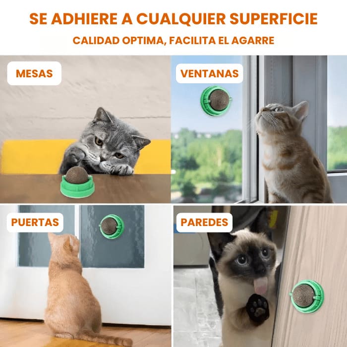 ¡¡Super 2x1!! - CatJoy® - Bola de Catnip con Hierba Gatera